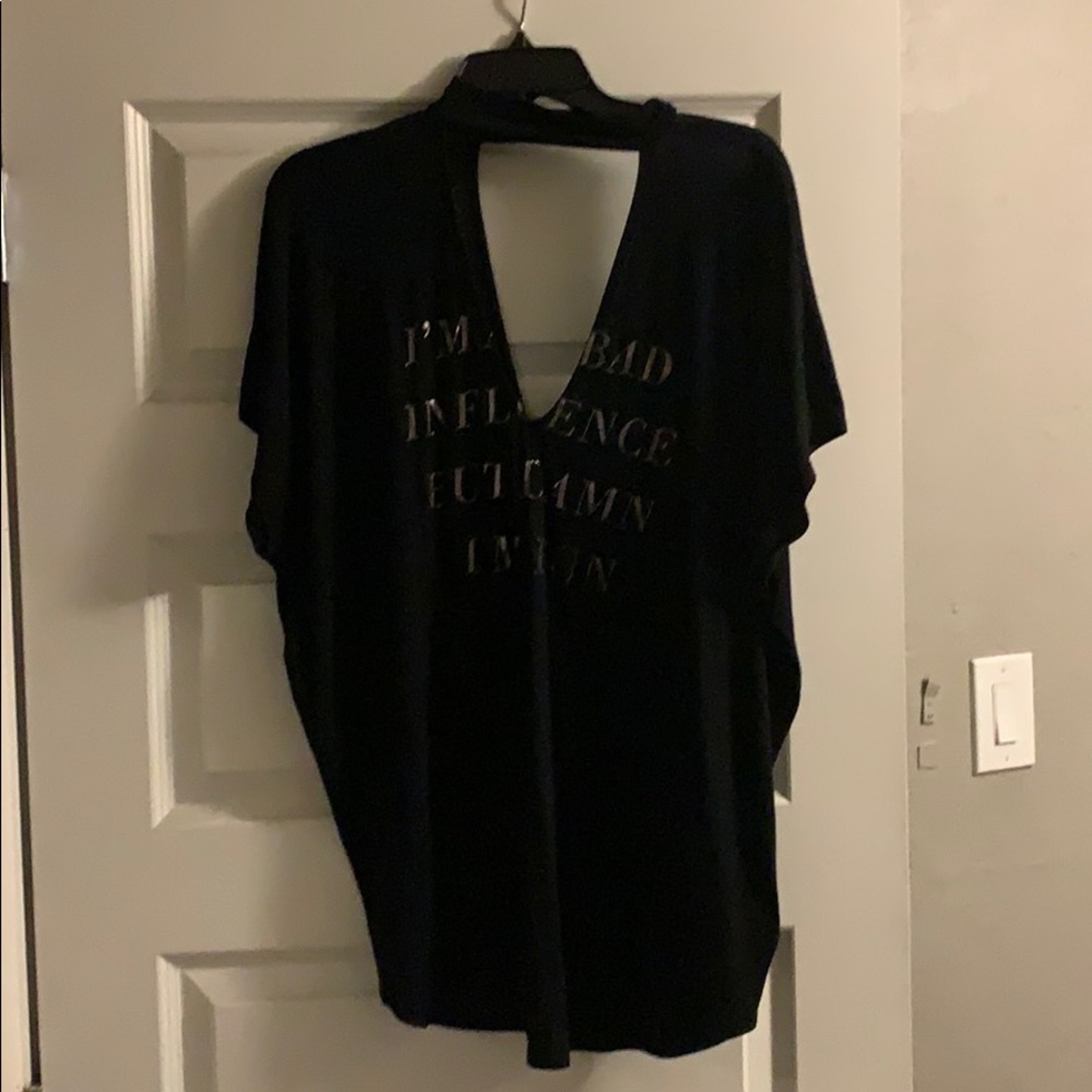 Black graphic tee